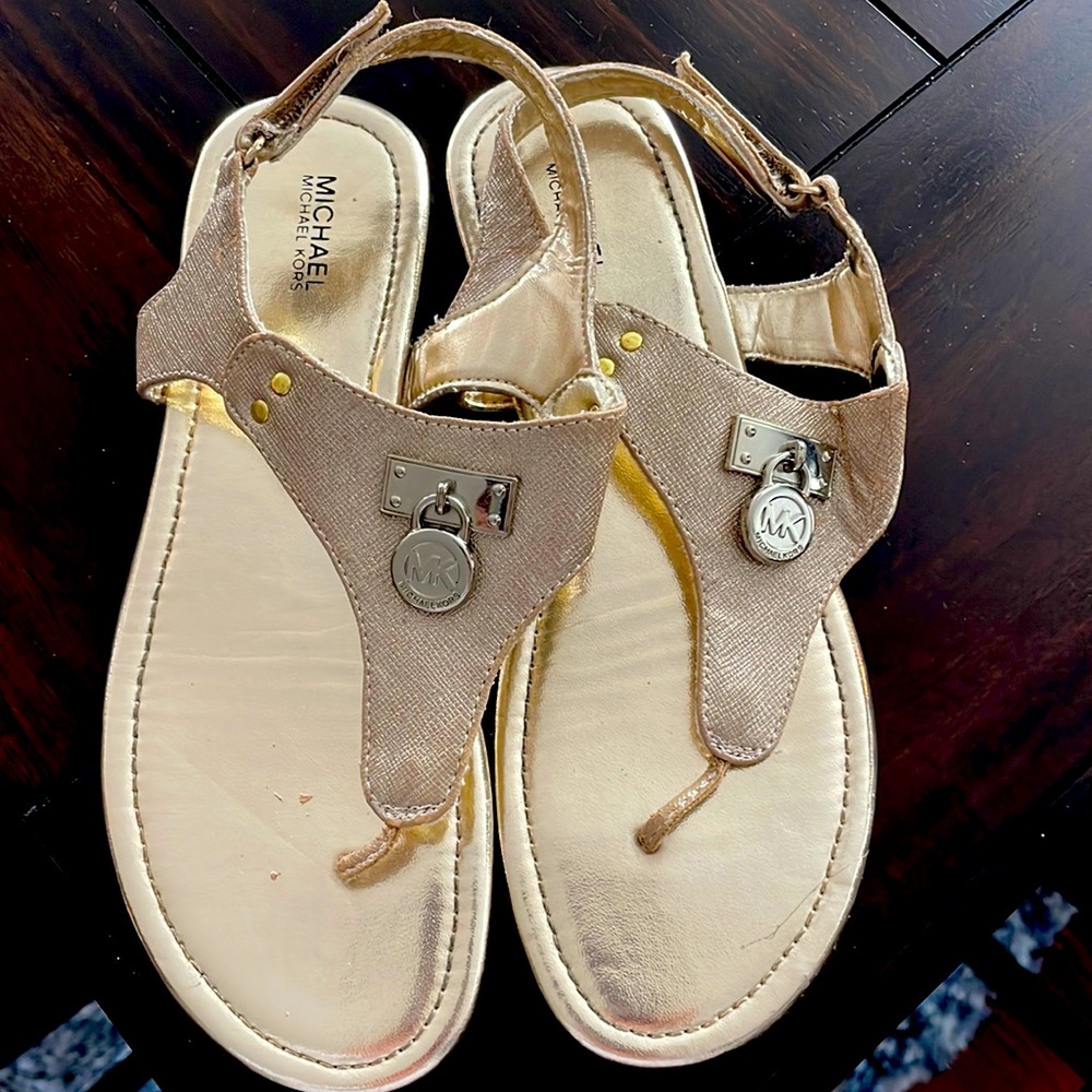Gold sandals